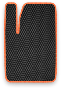 EVA коврик черный с оранжевым кантом