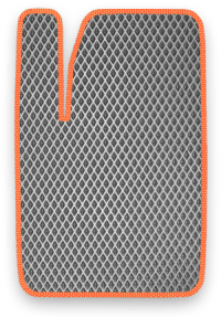 EVA коврик серый с оранжевым кантом