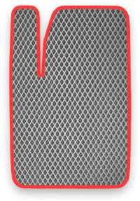 EVA коврик серый с красным кантом